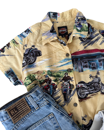 Vintage Harley-Davidson X Tori Richard Shirt (S)